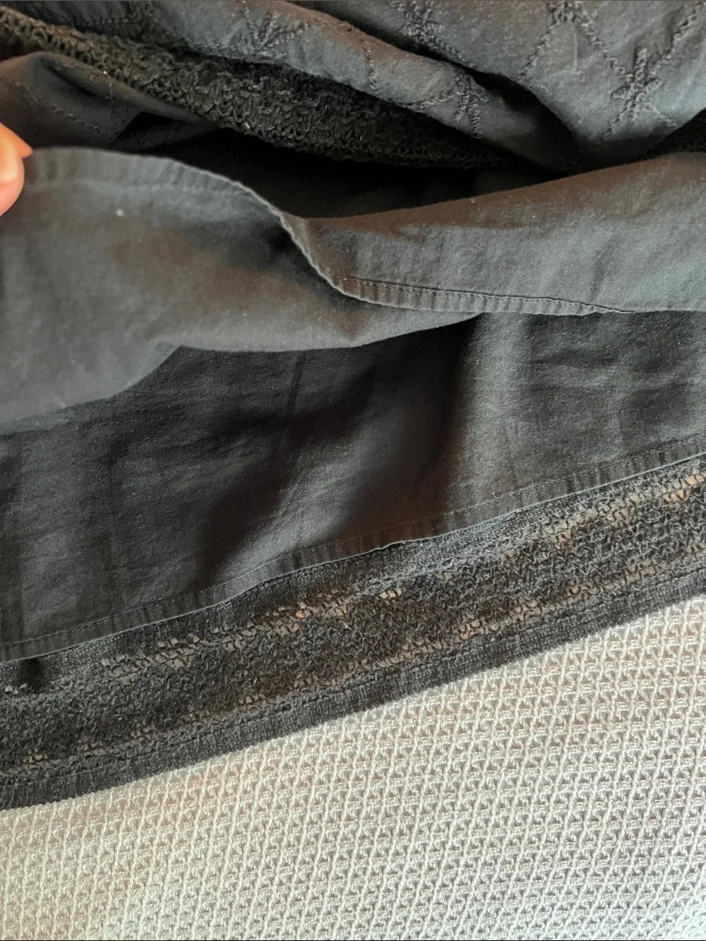 Style & Co. Black Cotton lined A-Line Skirt